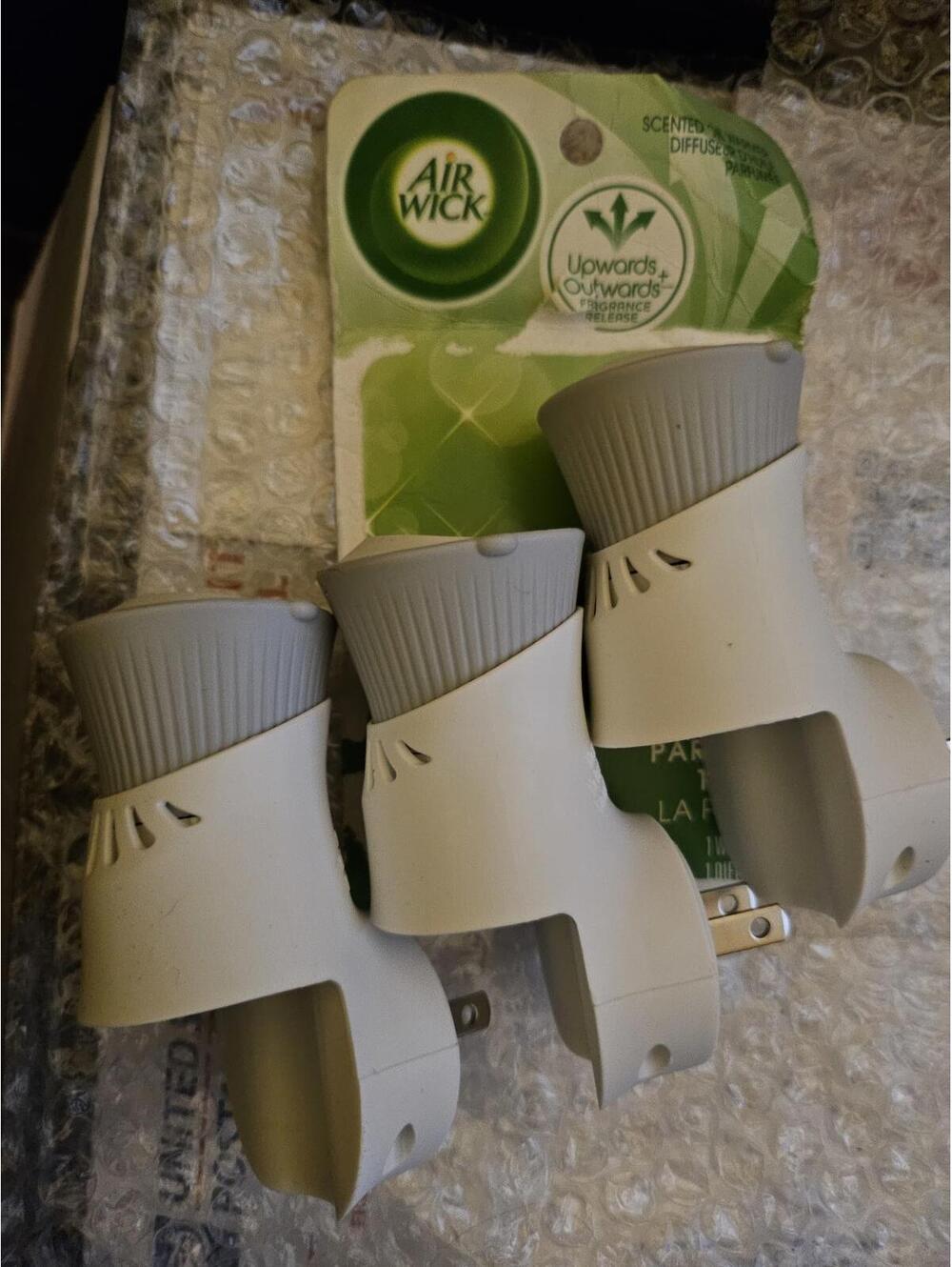 Lot of 3 Air Wick upwards and outwards diffusers- unused